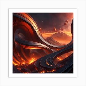 Fire And Ice Art Print