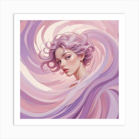 Lilac Girl Art Print