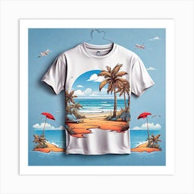 Beach Scene Art Print