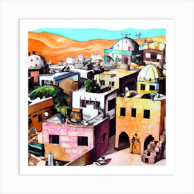 Israeli Village Art Print