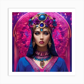 Cleopatra, the legendary Queen of Egypt. Art Print