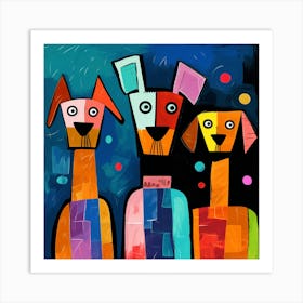 Three Dogs 1 Art Print