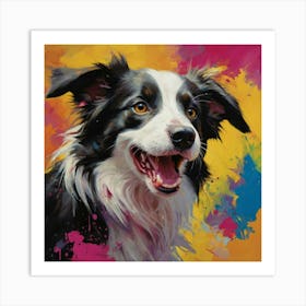 Border Collie Puppy Art Print