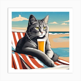 Chill Cat Art Print