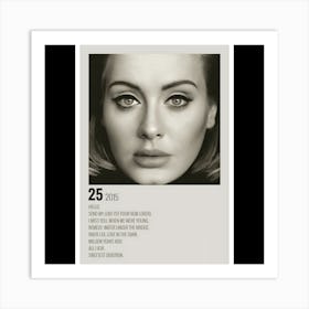 25 - Adele, 2015 Art Print