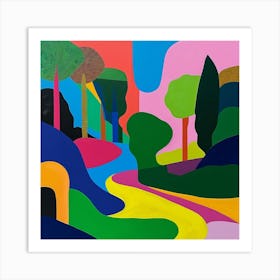 Abstract Park Collection Battersea Park London 6 Art Print