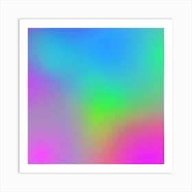 Rainbow Colored Background Art Print