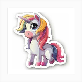 Unicorn Sticker 77 Art Print