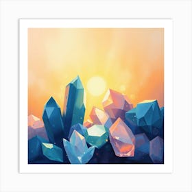 Crystals In The Sun Art Print