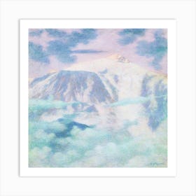 Clouds Above The Mountain Art Print