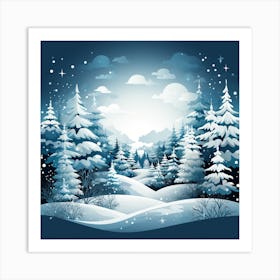 Winter Landscape 15 Art Print