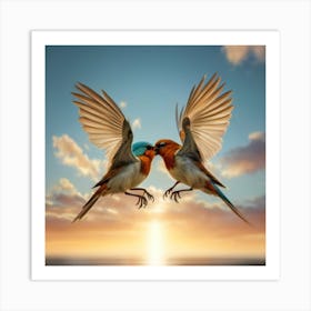 Birds In Flight Art Print