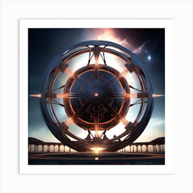 Futuristic Spaceship 40 Art Print