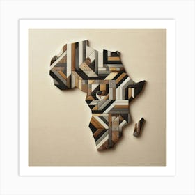 Contours of Africa Art Print