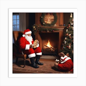 Santa Claus 2 Art Print