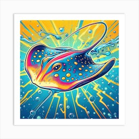 Electric Stingray, Pop Art 7 Art Print