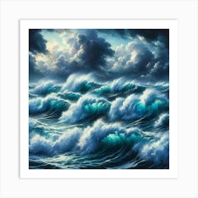 Stormy Seas 1 Art Print