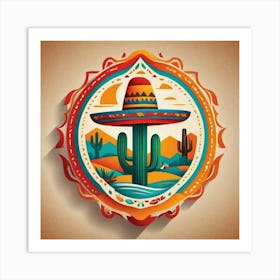 Mexican Logo Design Targeted To Tourism Business 2023 11 08t195817 Art Print