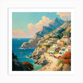 Vintage Travel Poster Art Print 1 Art Print