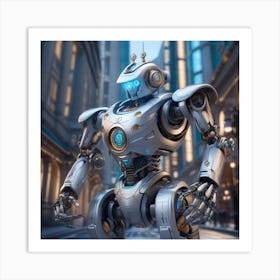 Futuristic Robot 17 Art Print