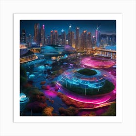 Futuristic Cityscape 5 Art Print