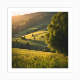 Sunset In The Countryside 6 Art Print