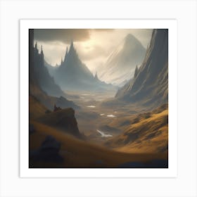 Landscape Painting 148 Art Print