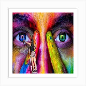 Face Painting Art Print