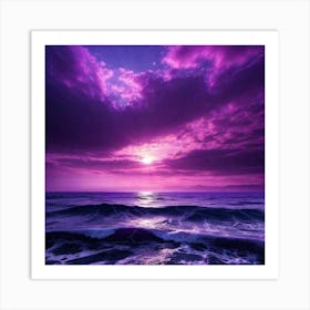 Purple Sunset Art Print