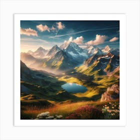 Landscape Painting 14 Art Print