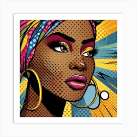 Akosua Pop African Woman  Art Print