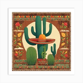 Mexican Cactus 49 Art Print