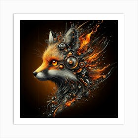 Fox Head Art Print