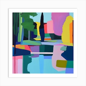 Abstract Park Collection Parc De La Vilette Paris 1 Art Print