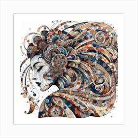 Psychedelic Woman Art Print