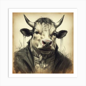 Cow Portrait 8 Art Print