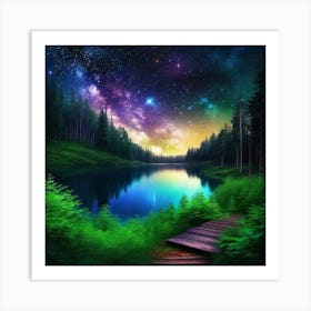 Starry Night Sky 14 Art Print