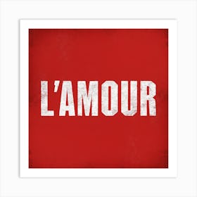 L'Amour Art Print