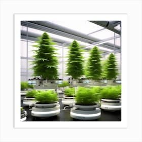 Futuristic Weed Growing Machine (1) Art Print