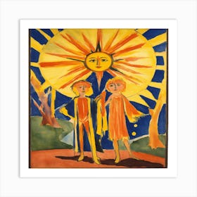 Sun And The Moon Art Print