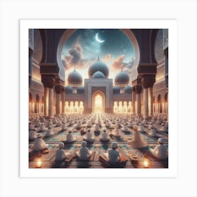 Islamic Mosqueلمشاعر الروحانية في رمضان 3 Art Print