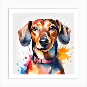 Dachshund, National Pet Day! Art Print