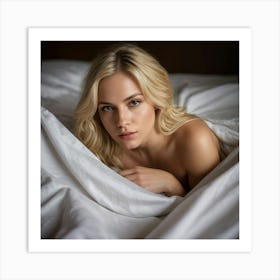 Ai Bedroom Woman 011717 Art Print