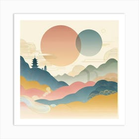 Asian Landscape 30 Art Print