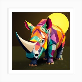 Rhino 3 Art Print