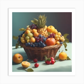 Fruit Basket 1 Art Print