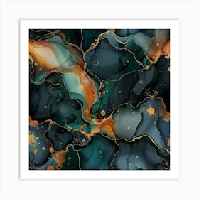 Gilded Marble (6) Art Print