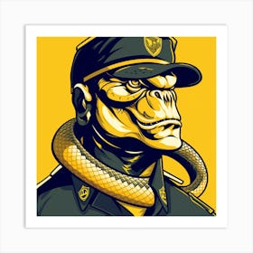 Gorilla 4 Art Print