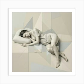 Sleeping Woman Art Print