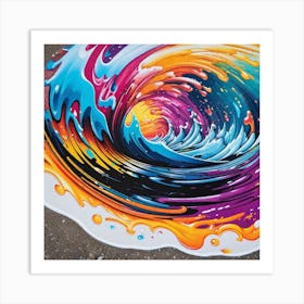 Wave Of Color Art Print